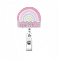 Valentines Day Badge Reel, Pink Heart Only You & Cuddling Cats Design Badge Reel,Glitter Acrylic Retractable Holder Id Name Tag
