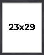 23x29 Shadow Box Frame Contemporary Black | 1'' Depth of Usable Space| Interior Size 23x29 or 29x23 Inches| UV Resistant Acrylic