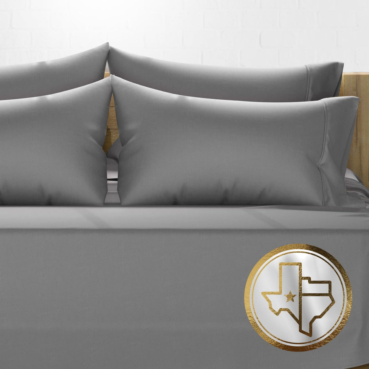 Texas Linen Co. Luxury Egyptian Cotton King Size Sheet Set - 1000 Thread Count 6 Piece King Sheets With 4 Pillowcases, Soft, Coo