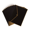 U Brands Black And Gold Poly Document Holder, 10 Count