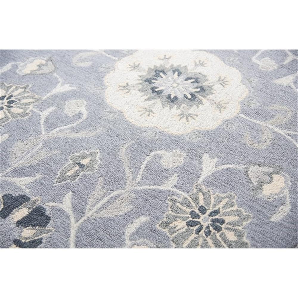 Rizzy Home Alora Decor Cascade 2'6" X 8' Floral Gray/Taupe/Tan Hand-Tufted Area Rug