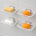 Satpurush Adhesive Soap Holder for Bathroom Wall | Stickable Soap Stand No Drill | Self Adhesive Soap Dish for Tiles | Plastic S