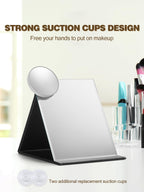 Macaki 30X Magnifying Mirror With 2 Suction Cups, 3.5 Inches Magnified Makeup Mirror And Slant Tweezers,Grey,1Pc