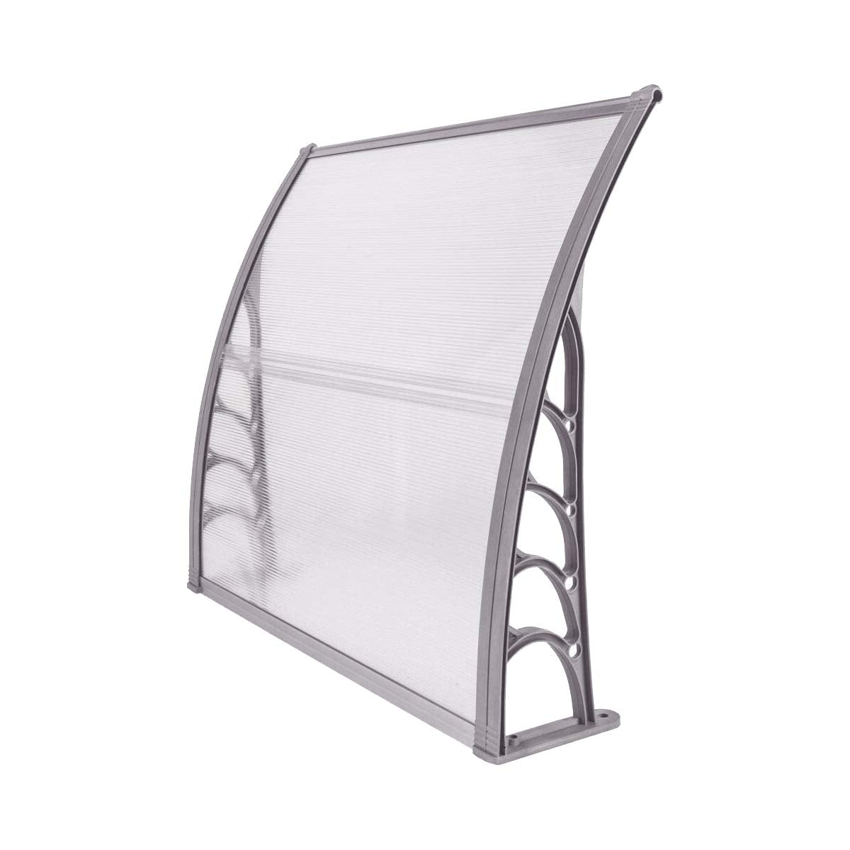 Tangkula 40    X 40    Outdoor Window Awning With Polycarbonate Hollow Sheet, Modern Door Canopy For Patio Balcony, Uv Rain Snow