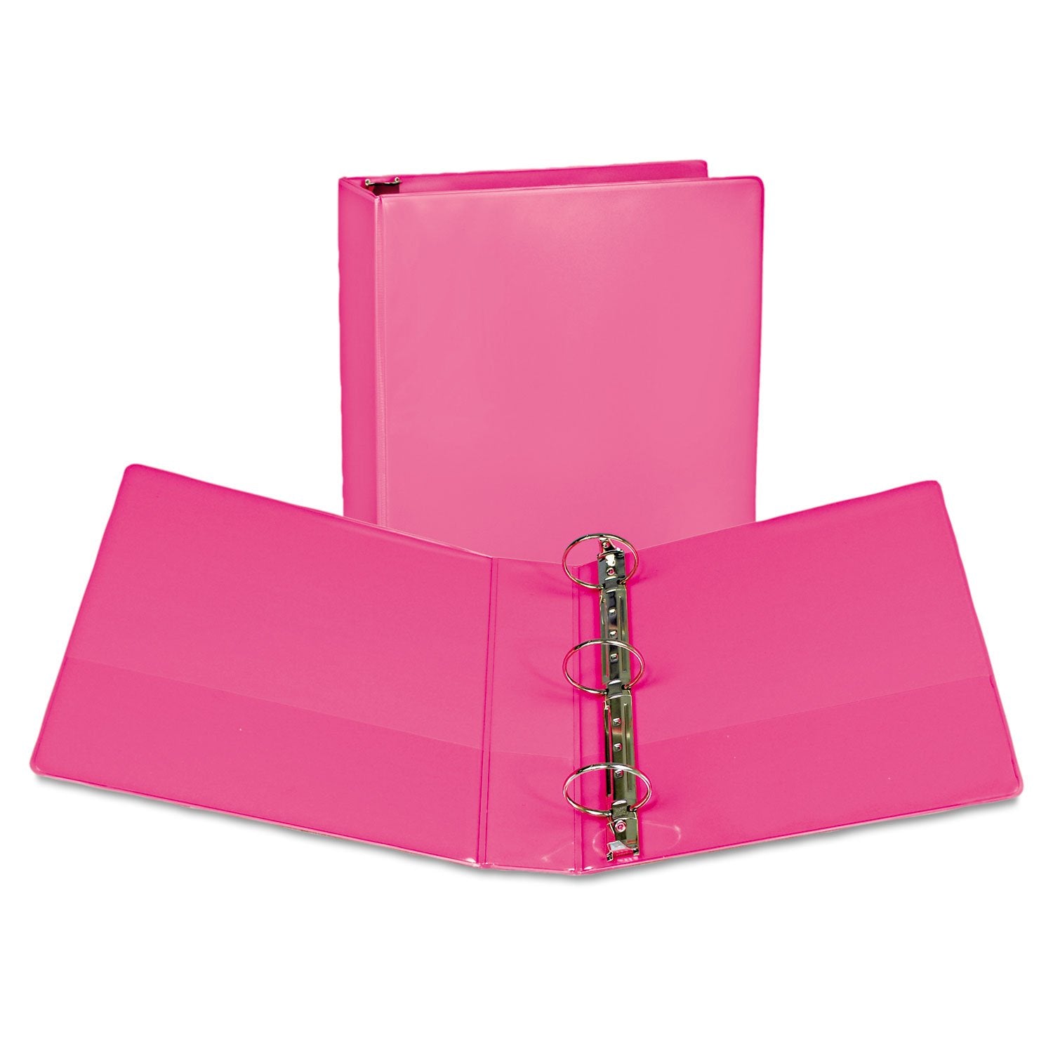 Samsill Plant Based Durable 2 Inch 3 Ring Binders, Made In The Usa, Fashion Clear View Binders, Up To 25% Plant Based Plastic, B