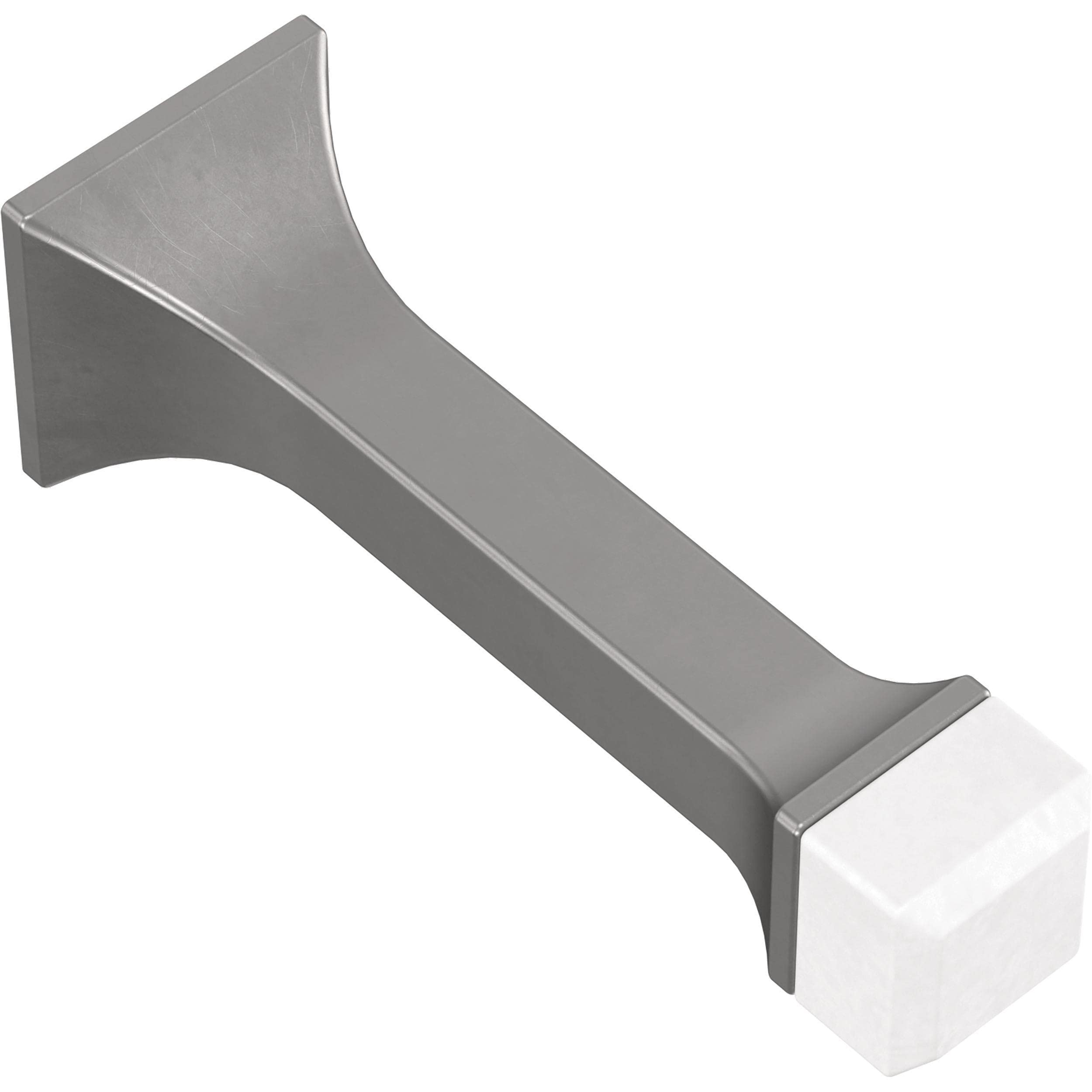 Franklin Brass Classic Edge (5-Pack) Door Stop 3' Matte Nickel Door Stoppers For Bottom Of Door, Baseboard Door Stop Solid Rigi