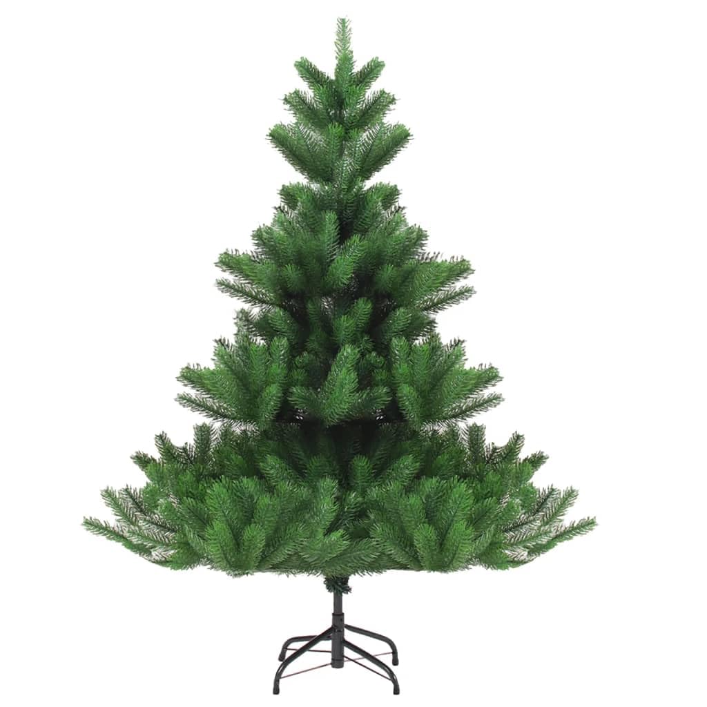 vidaXL Nordmann Fir Christmas Tree, Artificial 5ft Tree, Lifelike PE Material, Injection Molded, Economical & Durable- with Adjustable Branches and Steel Stand.