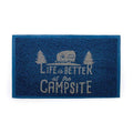 Camco Life Is Better At The Campsite Outdoor  Indoor Welcome Mat - Weather And Doormat Traps Dirt And Liquid Spongey Comfortable