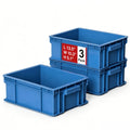 3Pack Heavy Duty Part Bins, Stackable Tool Storage Bin for Hardware