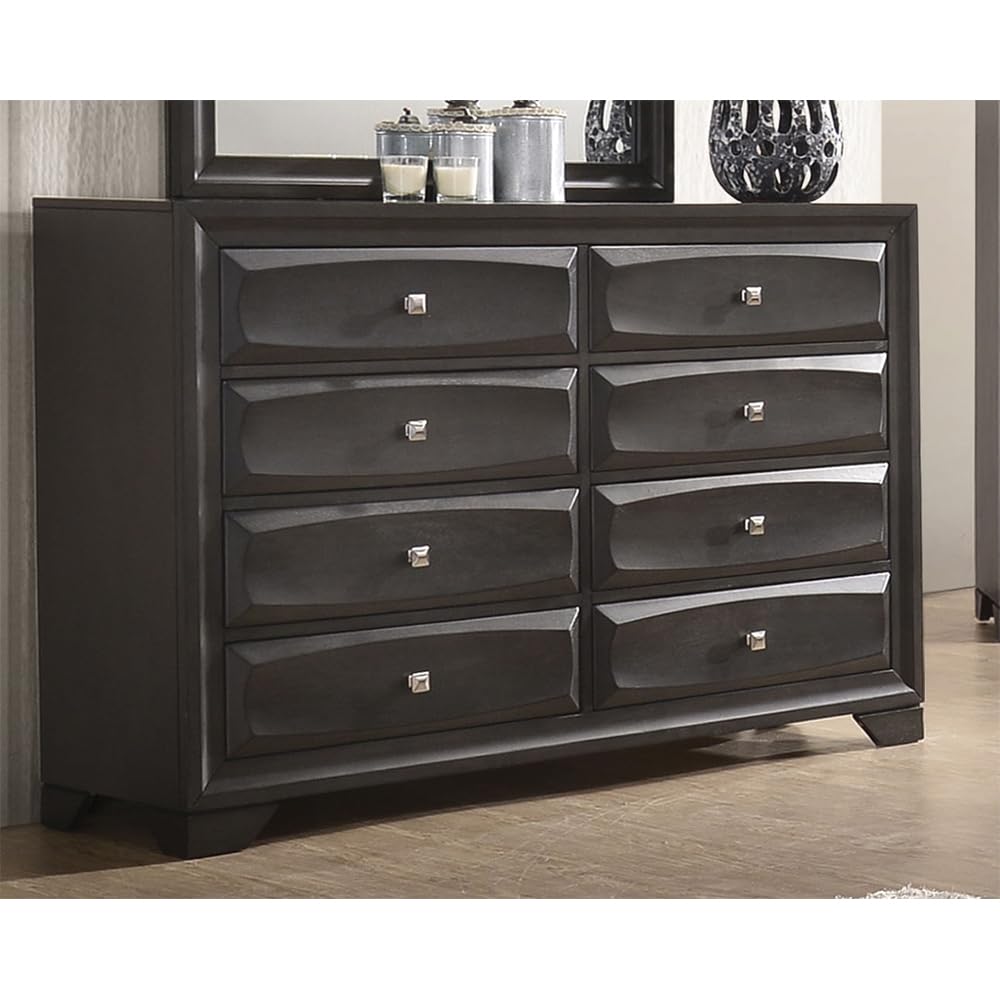 Acme Soteris 8 Drawer Dresser in Antique Gray
