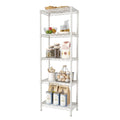 SINGAYE 5 Shelves Storage Shelf Wire Closet Bathroom Organizers Metal Pantry Kitchen Small Garage Shelving Unit Laundry Room Org