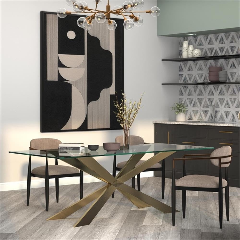 Neos Modern Furniture Dining Tables, Gold