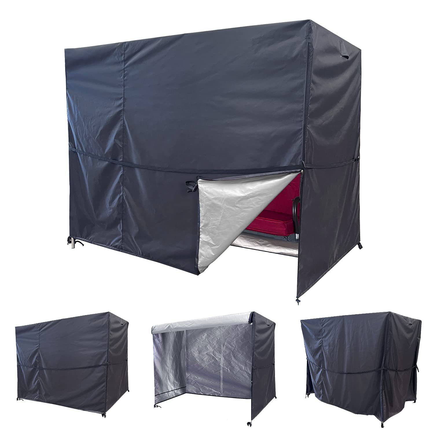 Outdoor Swing Cover 2 Triple Seater Hammock Cover Garden Swing Cover Garden Hammock Glider Chair Cover Patio Furniture Cover Uv