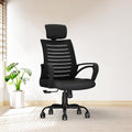 Cellbell Desire C104 Mesh High Back Ergonomic Office Chair  Adjustable Seat Height, Sturdy Metal Base, Revolving Study & Comput