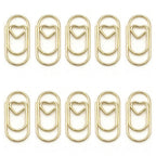 100 Pcs Small Gold Paper Clips Love Heart Shaped Paperclips Stainless Steel In Tinplate Paper Clips Holder For Office School Hom