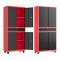 Letaya Metal Garage Storage Cabinet With Wheels,Rolling Tool Cabinet With Adjustable Shelves And Drawer For Garage Home Utility