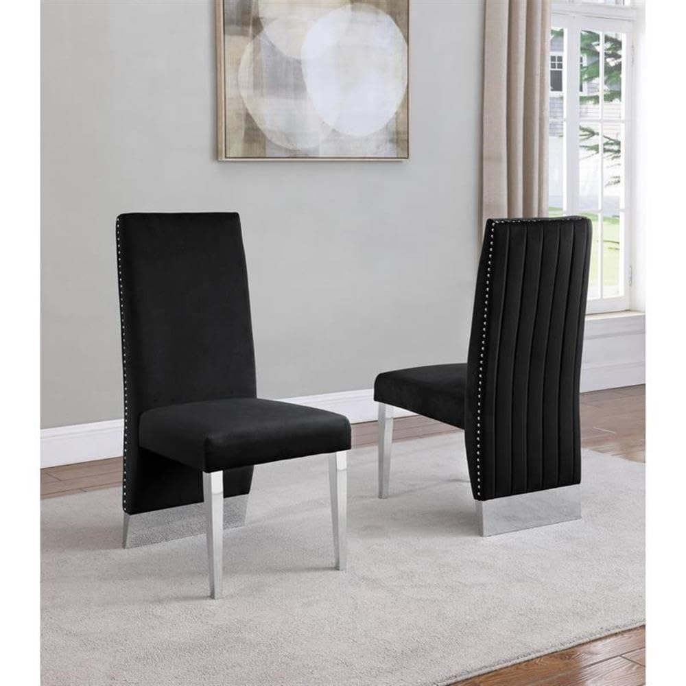 Best Quality Furniture D13-8Sc166 Dining Set, Black