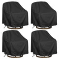 Outdoor Swivel Lounge Chair Cover 4 Pack,Waterproof Heavy Duty Outdoor Chair Covers, (30'W X 34'D X 38.5'H) Patio Furniture C
