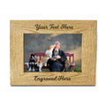 Personalised Photo Frame Laser Engraved Wood Frame 7x 5 Wooden Picture Photo Frame Custom Any Text Gift for Grandpa Grandma Than
