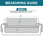 Turquoize 100% Waterproof Couch Cover Sofa Covers Washable Couch Covers For 3 Cushion Couch Sofa Pet Friendly Triple Non-Slip Co