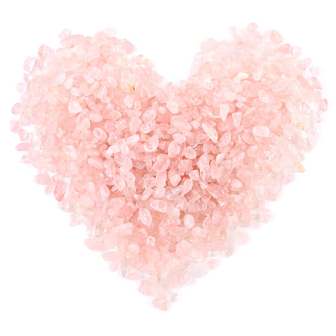 Swpeet 1 Pound Pink Crystal Small Tumbled Chips Stone Gemstone Chips Crushed Pieces Irregular Shaped Stones Crystal Chips Stone