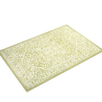 Jonathan Y Smb104D-5 Malta Bohemian Medallion Textured Weave Indoor Outdoor Area Rug, Coastal, Traditional, Transitional Easy Cleaning,Bedroom,Kitchen,Backyard,Patio,Non Shedding, Green/Cream, 5 X 8