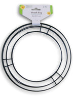 Fantastic Fall Floral Garden Wire Metal Wreath Form - 8 Inch Diameter - 2 Count