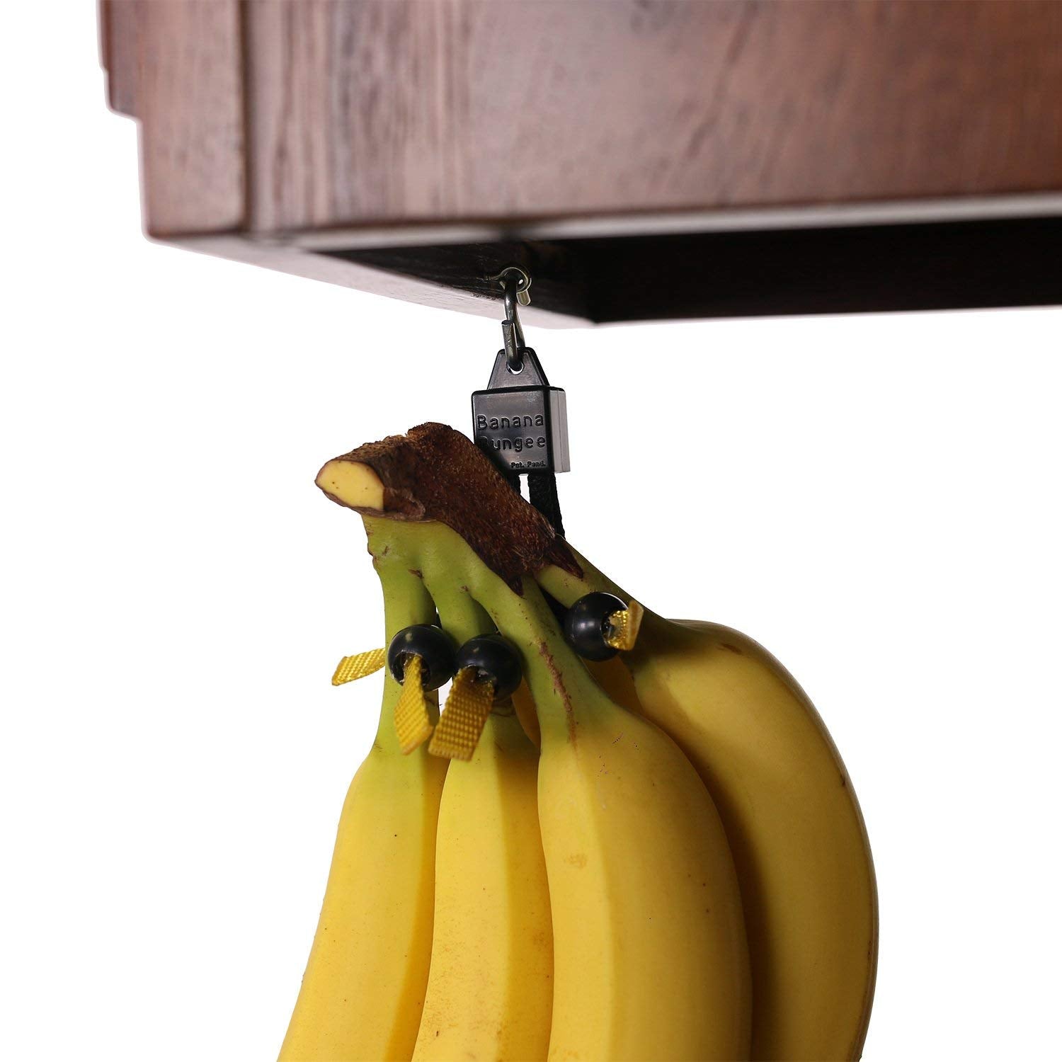 The Original Banana Bungee - Banana Hanger Under Cabinet Banana Hook Under Cabinet & Banana Holder Stand Alternative - Made in T