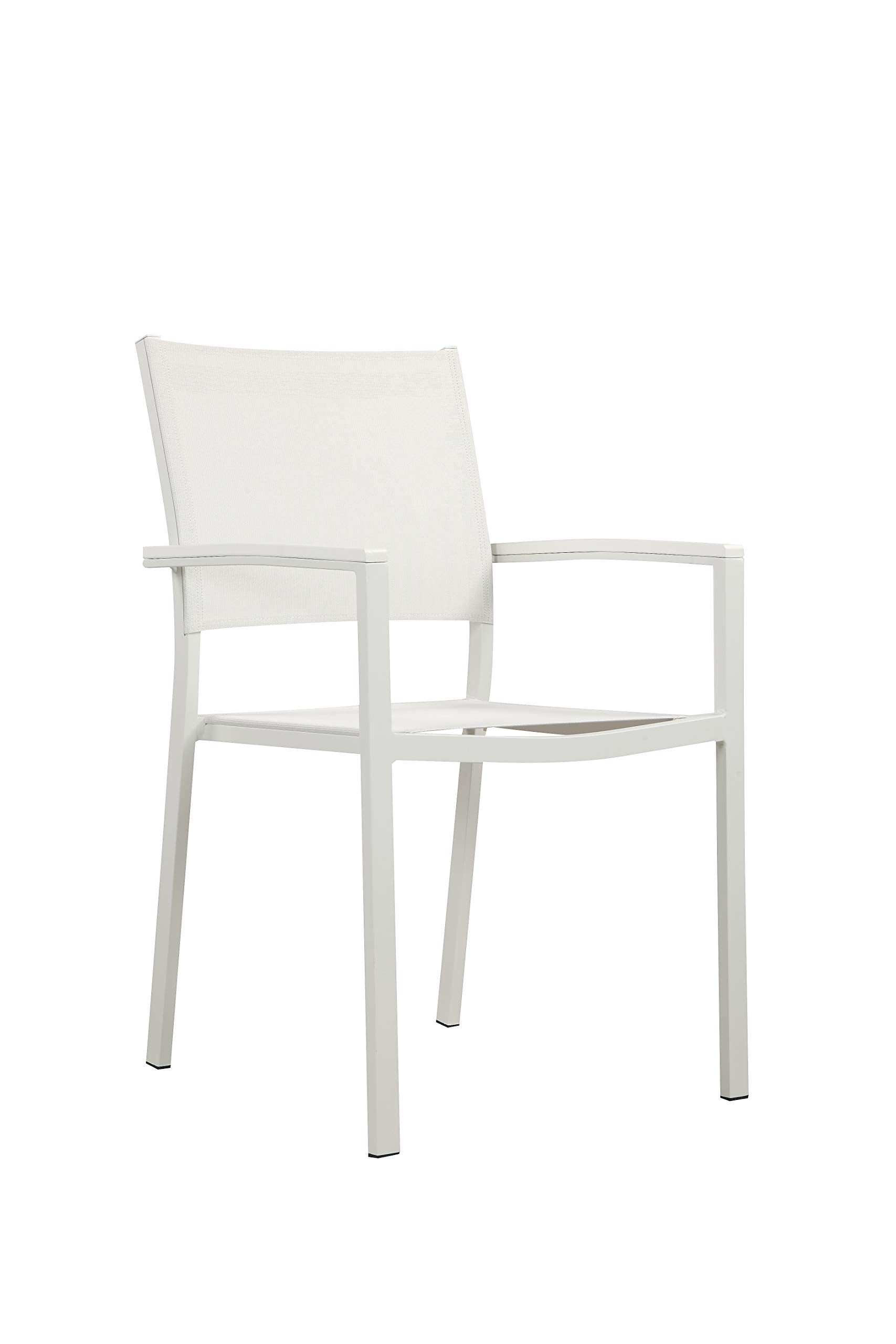 Pangea Home Miami 6Ac Wht Dining Chairs, White