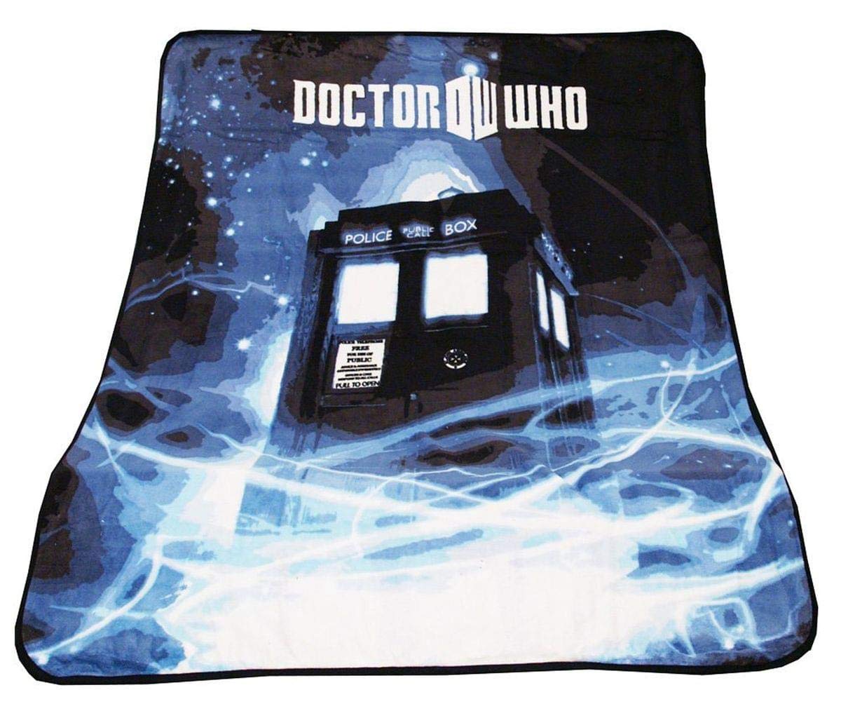 Doctor Who Throw Blanket - TARDIS Gallifrey Fleece - 50 x 60 Afghan