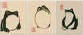 Japanese Wall Art - Set of 6 Blue Woodblock Trendy Home Decor/Famous Bedroom Decor & Living Room Art Blue Themed Wall Decor/Japa