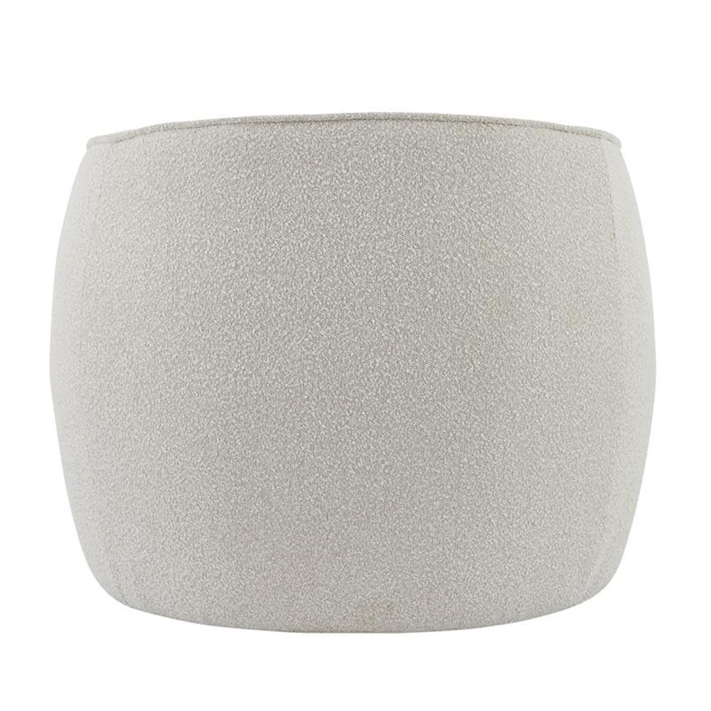 Npd Furniture And More Steward Fabric Swivel, Boucle Beige Accent Chair