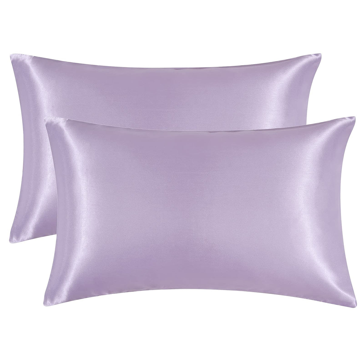 Eheyciga Satin King Pillow Cases Set Of 2, Soft Pillowcases For Hair And Skin Similar To Silk, Lavender Pillow Case 2 Pack With