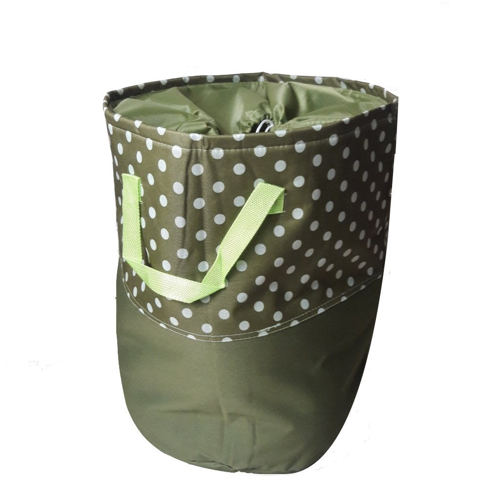 HOMIES INTERNATIONAL Brings 1 Piece Extremely Elegant and Multipurpose European Style Polka Dot printed Foldable Laundry Bag/Ham