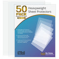 Ktrio No Holes Sheet Protectors 8.5 X 11 Inch Heavy Duty Clear Page Protectors, Plastic Paper Document Sleeves, Letter Size, Top