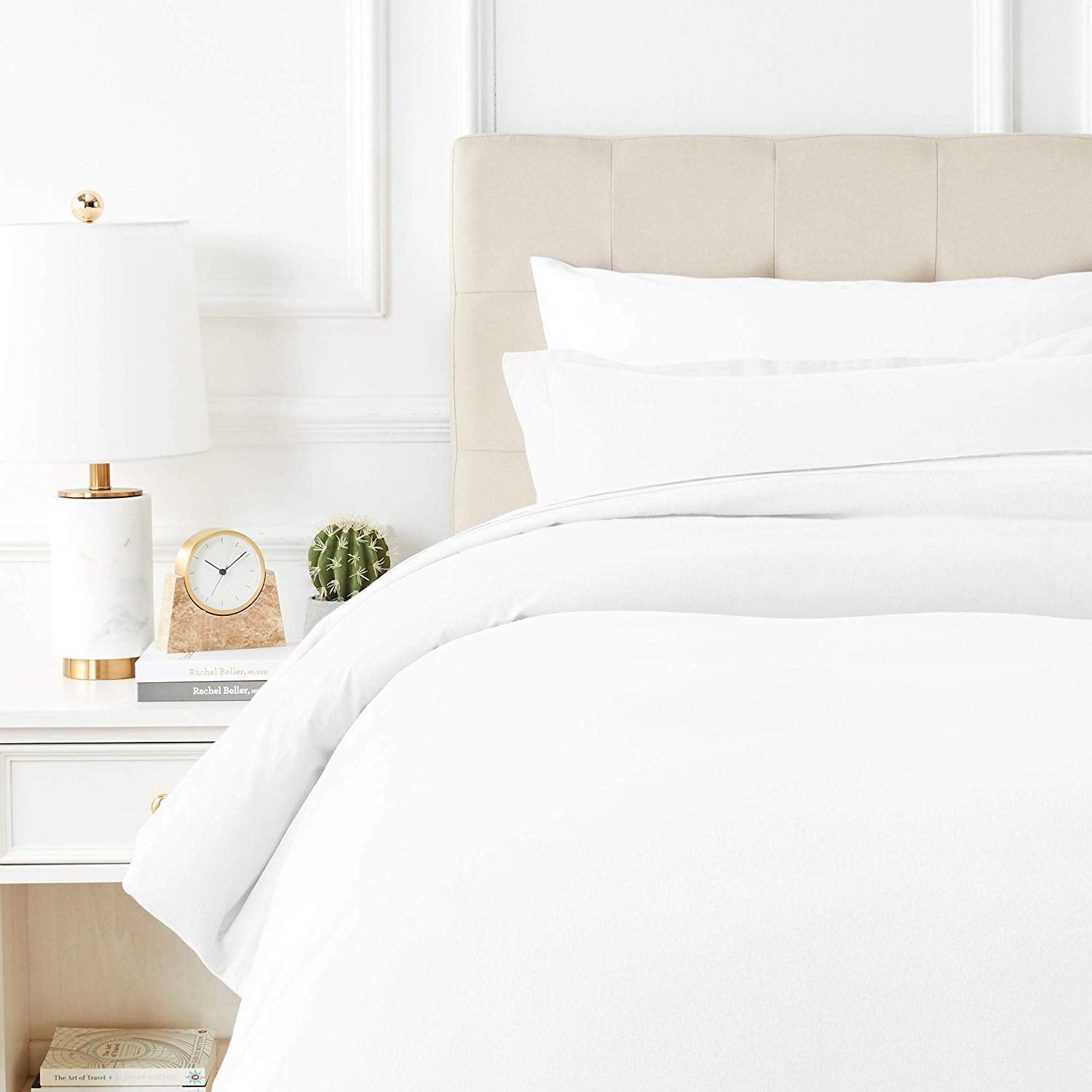 Texas Linen Co. 100% Egyptian Cotton Duvet Cover King Size, 600 Thread Count 3 Pc Duvet Cover, Extra Long Staple Egyptian Cotton