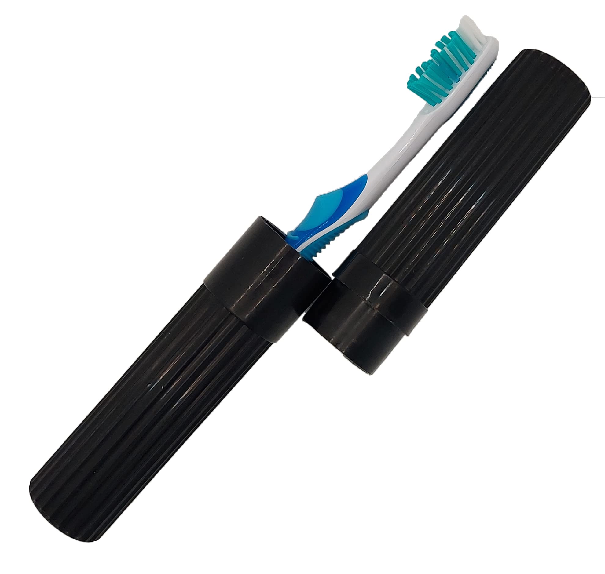 American Comb Toothbrush Holder (Black) - Made In The Usa. W/Ventilation Holes.