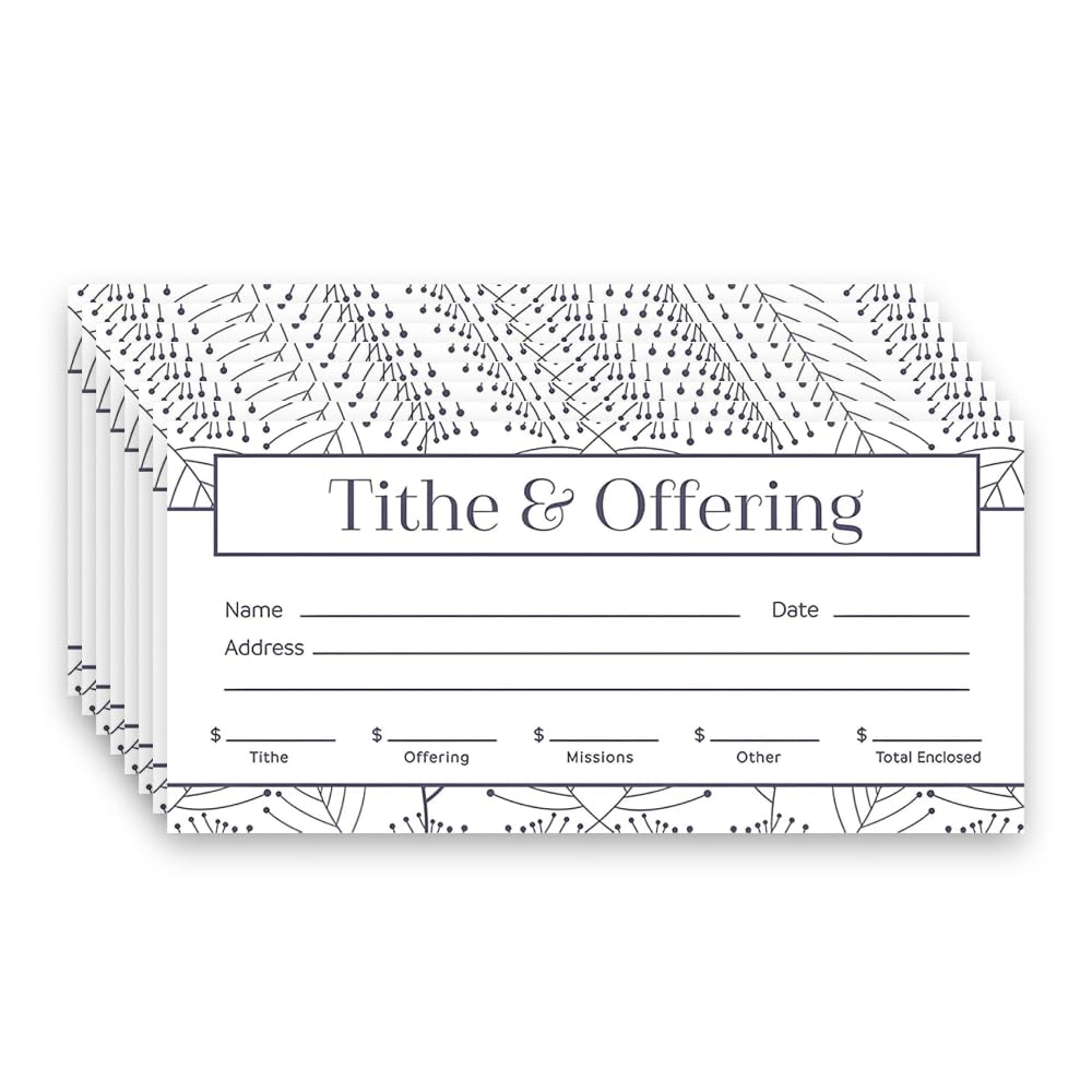 Offering Envelopes For Church By Swanson Christian Products Offering Envelope Tithe & Offering Purple/White 100Ct