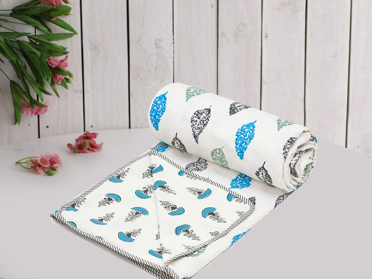 Amazon Brand  Umi Super Soft Cotton Reversible Double Dohar 84X96(Inches),Lahariya Fabric Edging/Piping Dohar,Flannel Dohar Thr