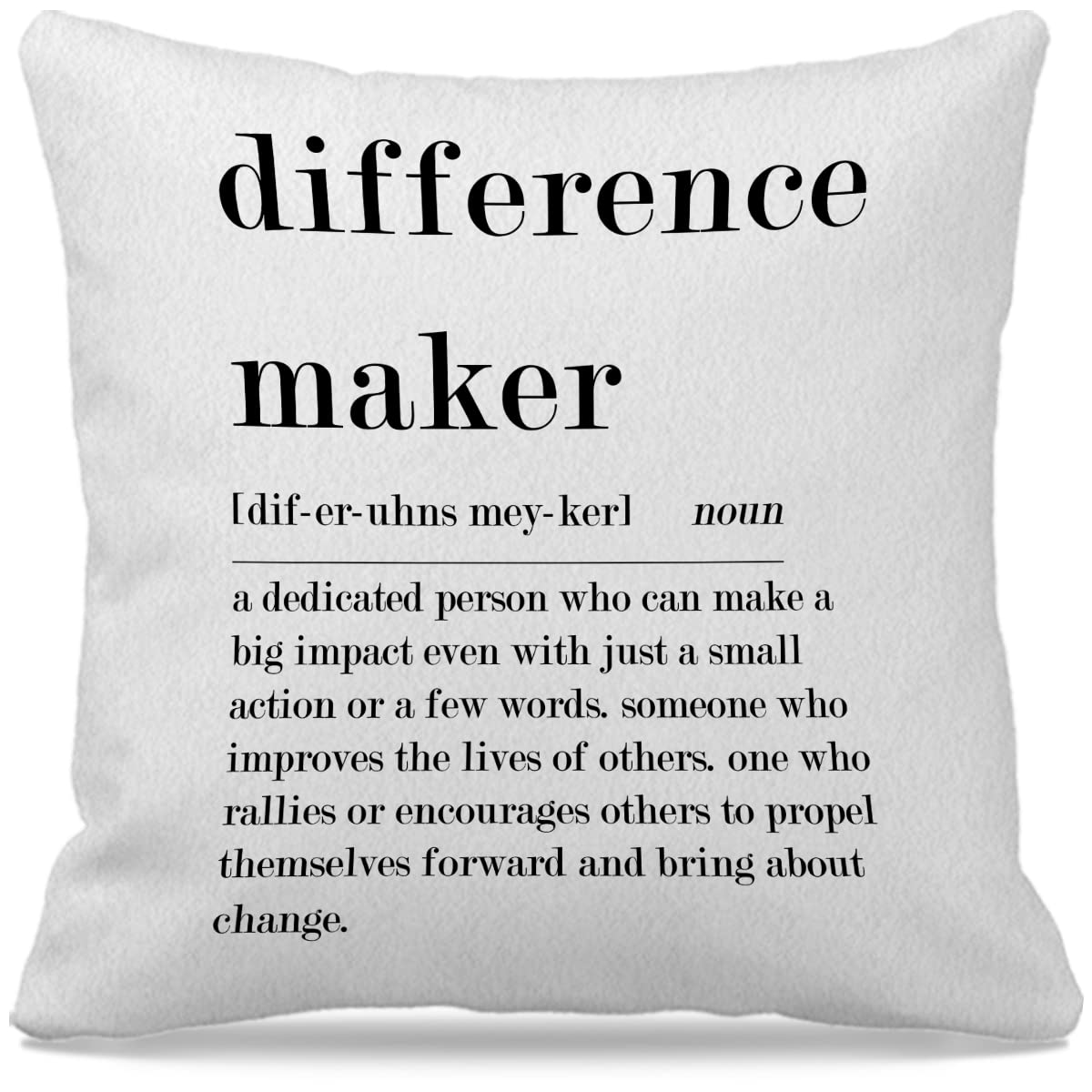 Nogrit Difference Maker Pillow Covers 18X18, Thank You Gifts Appreciation Gifts For Women Teacher Coworkers Nurses Mentor Coach