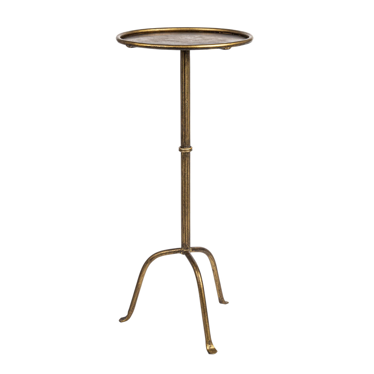 Creative Co-Op Metal Cocktail, Antique Brass Martini Table