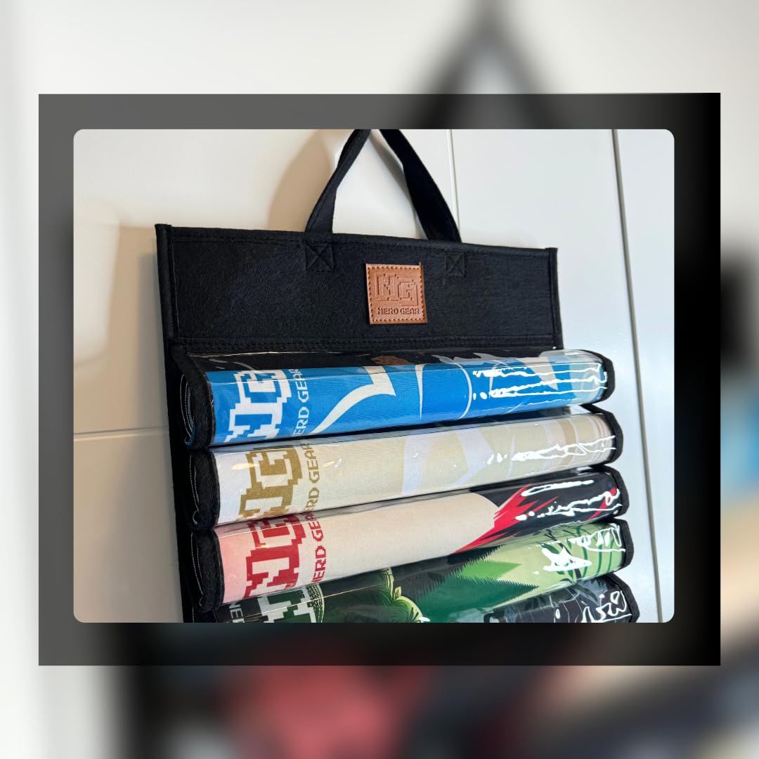 Nerd Gear Playmat Sanctuary - Mtg Playmat Organizer & Storage Solution - Holds 12 Tcg Mats + Tube - Ideal For Magic Playmats - P