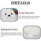 Seal Plush Stuffed Animal White Cute Toy Pillow Kawaii Doll For Kids, 11.8 Inch