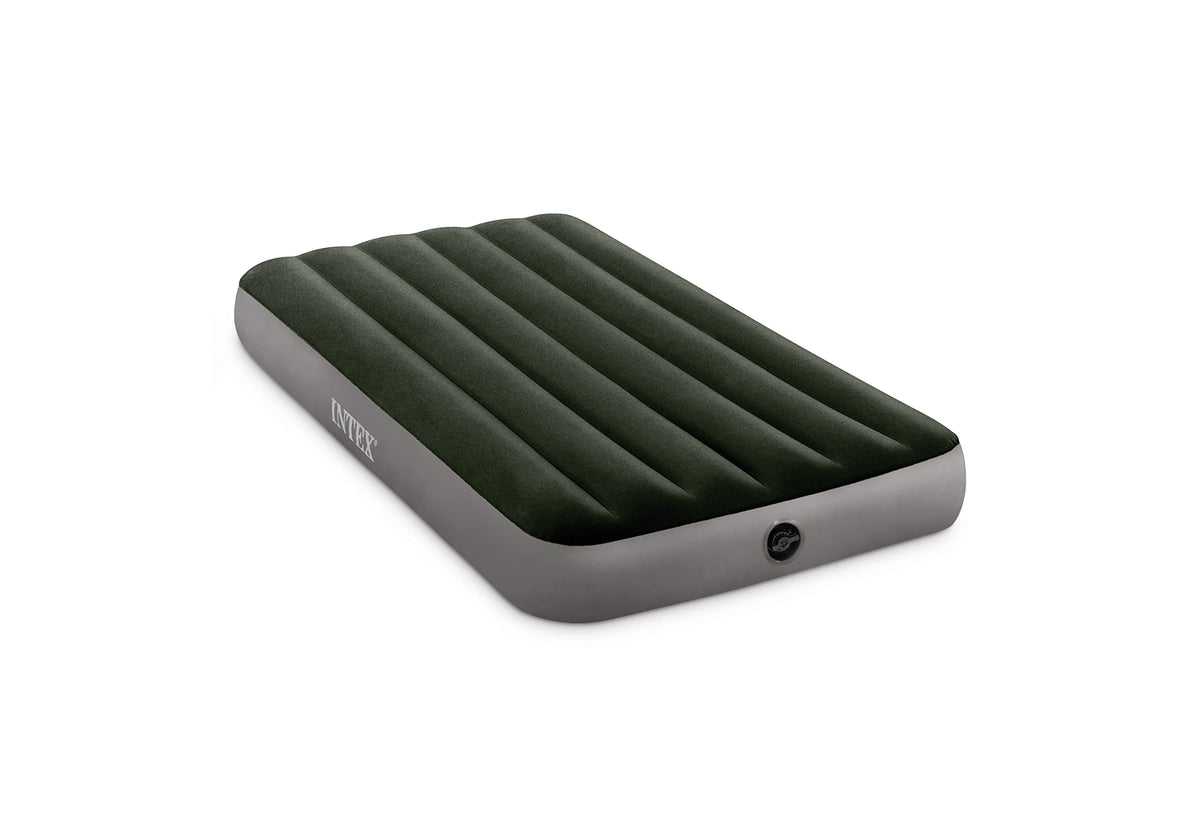 Intex 64107E Dura-Beam Standard Prestige Air Mattress: Fiber-Tech - Twin Size - 10In Bed Height - 300Lb Weight Capacity - Pump Sold Separately