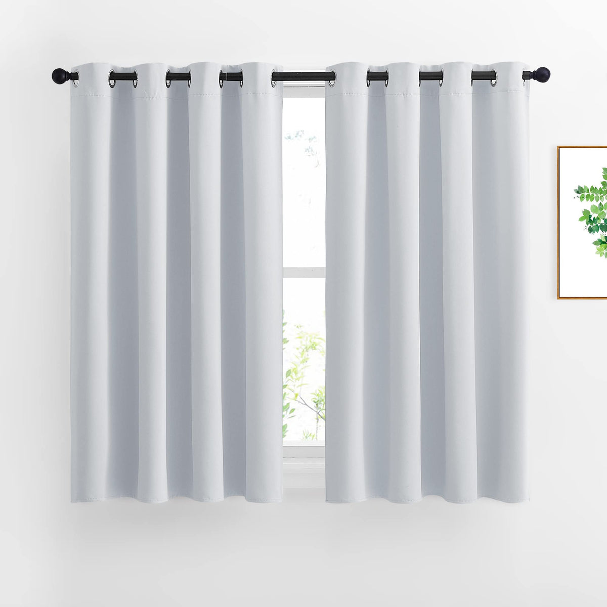 Nicetown Room Darkening Curtains For Living Room - Window Treatment Thermal Insulated Grommet Room Darkening Panels/Drapes For B