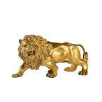 BRABUD Chinese Fengshui Handmade Brass Magical and Noble Lion Statue Home Decor Housewarming Gift (jinshizi)
