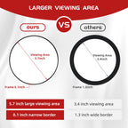 20X Magnifying Mirror And Tweezers Kit, 6 Inch Round Magnifying Makeup Mirror, 20X Magnification Compact Mirror 3 Suction Cups M