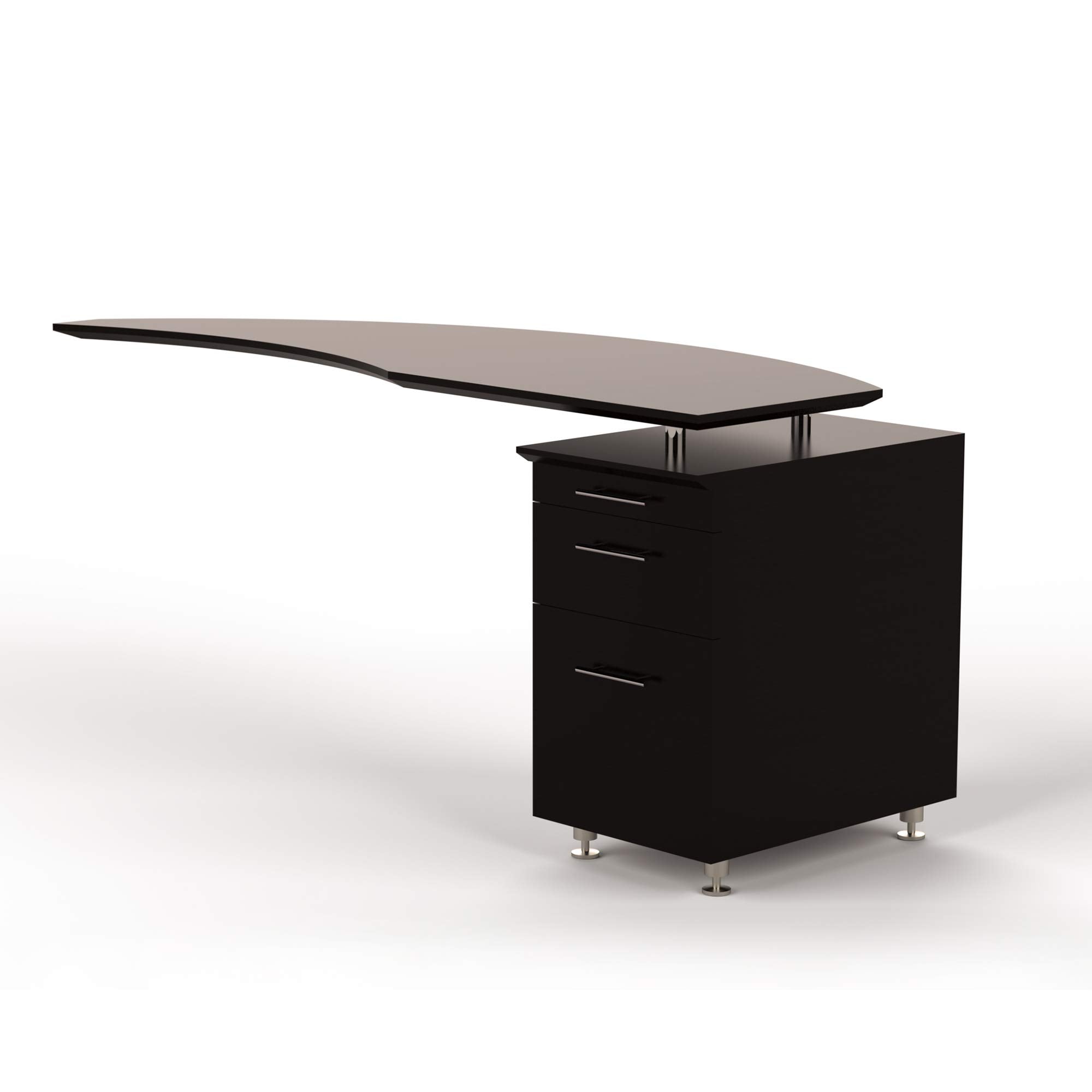 Safco Medina Desk, Mocha Laminate