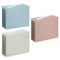 Y Yoma 6 Pack Rose Gold Hanging File Folders With Pocket Letter Size Decorative File Folder Cute Pretty Hanging Folder For Offic