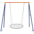 Super Deal Swing Stand A Frame Heavy Duty Extra Large Full Steel Stand With Ground Stakes For Saucer Swing Chair Swing Web Swing